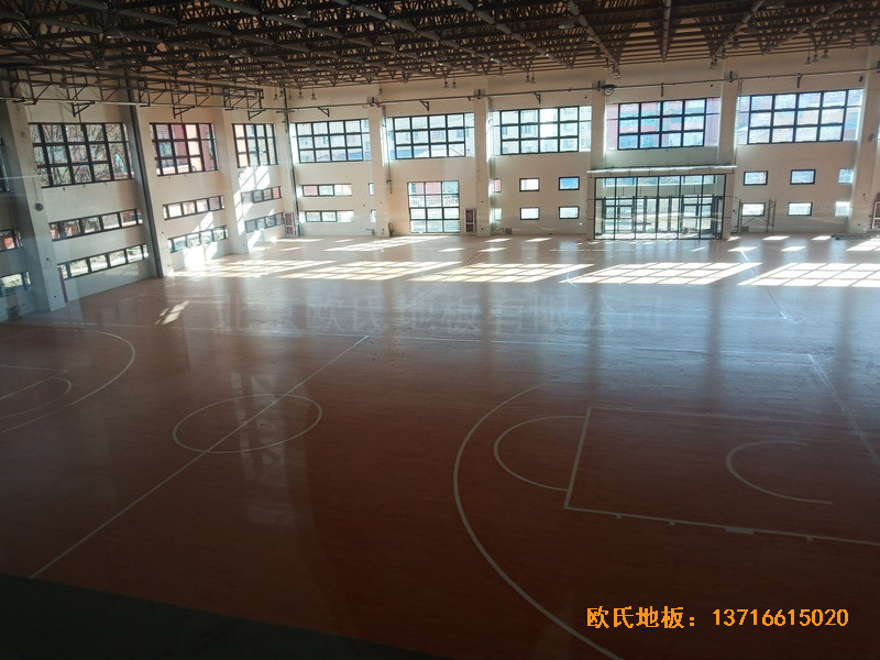 內(nèi)蒙全民健身活動中心體育地板施工案例5